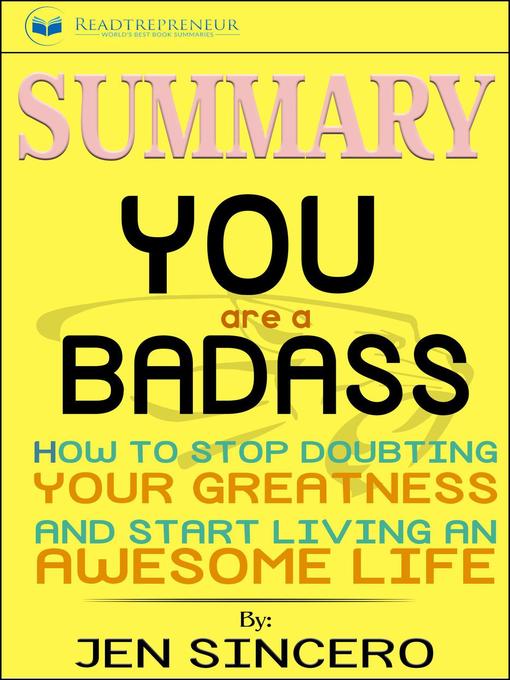 Title details for Summary of You Are a Badass by Readtrepreneur Publishing - Available